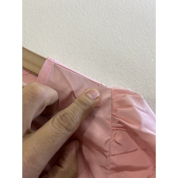 Coquette Ballet Romantic Babydoll Empire Waist Mini Dress 2XS Barbiecore Minimal - Picture 11 of 16